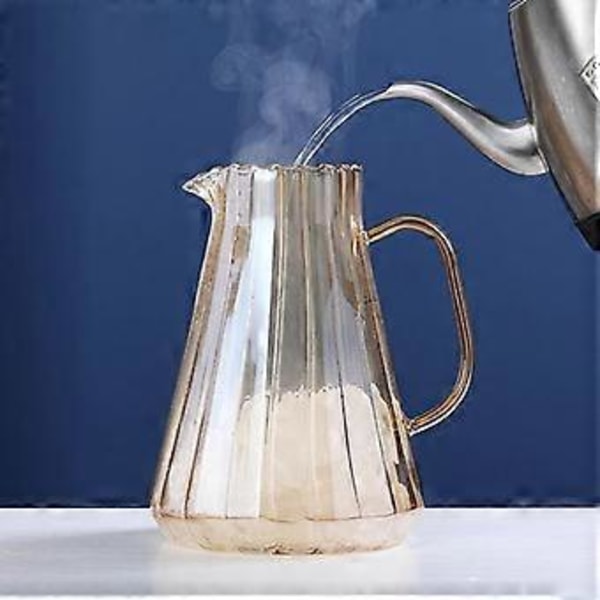 1,8L Glaskande Vandkande Koldtvandsflaske Håndtag Vandkedel Transparent Varmebestandig Juice Tekande Kande Vandkande