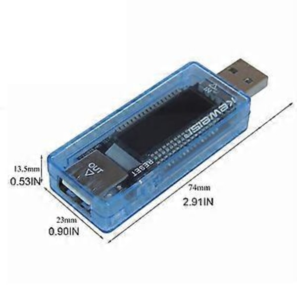 USB-testare USB-effektmätare Spännings- och strömtestare Effektmätare Batterikapacitet