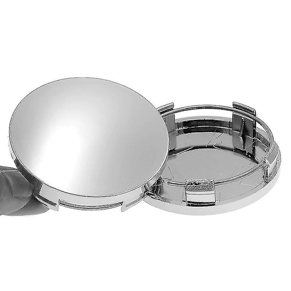 4 stk/pakke Universal 60mm Hjulnavkapsel Hjul Felg Nav Deksel Deksel Dekorasjon Biltilbehør Styling Svart Sølv, Svart