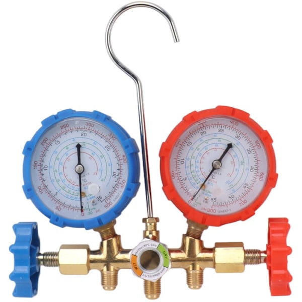 R410 Ilmastointi Paine Mittari 22 134A 3 Tie AC Diagnostiikka Manifold Mittari Putki Sarja Freon Täyttö