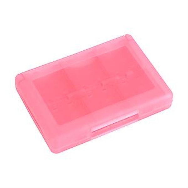 28 i 1 PP Plastik Spilkort Etui Holder Patron Opbevaringsboks til Nintendo 3DS DSL DSI LL Pink