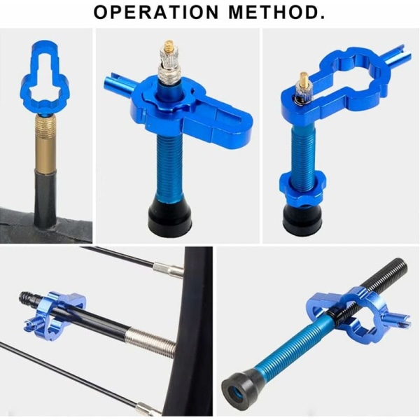 Cykelventilborttagningsverktyg, däckventilreparationsverktyg ventilborttagningsverktyg, cykelventilkärnborttagningsverktyg för däckslang