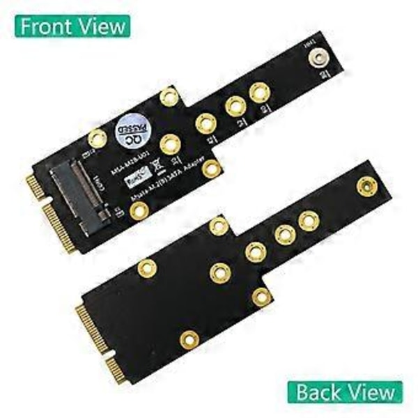 mSATA - Key B mSATA SSD -sovitinkortti, yhdistää mSATA SSD -emolevyn muuntimen