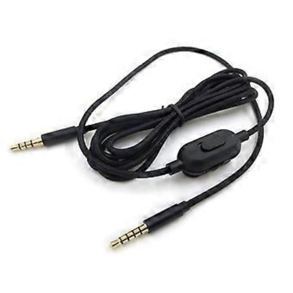 Erstatningslydkabel Bærbar Ledning for Astro A10 A40 Gaming Headset Ledning Ultra-Holdbar Lydledning Volumkontroll