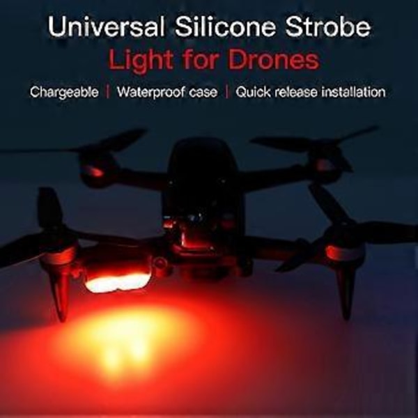 Tvåfärgad Blinkande Lampa För Fpv Uppladdningsbar Blinkande Lampa Med Vattentät För Fodral För -dji Fpv Tillbehör