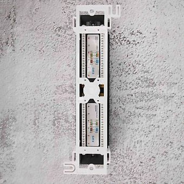Verktygssats 12 Port Cat6 Panel Rj45 Ing Monteringsfäste för Rack