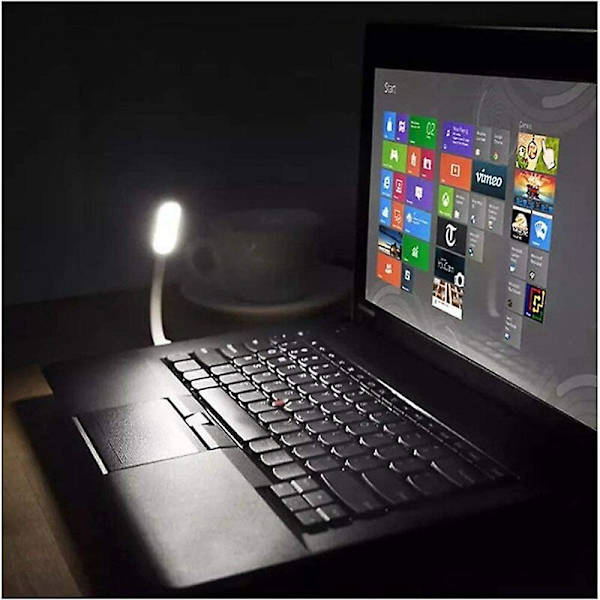 10-pack flexibla USB-LED-lampor, Mini USB-LED-lampa, Laptop-tangentbord