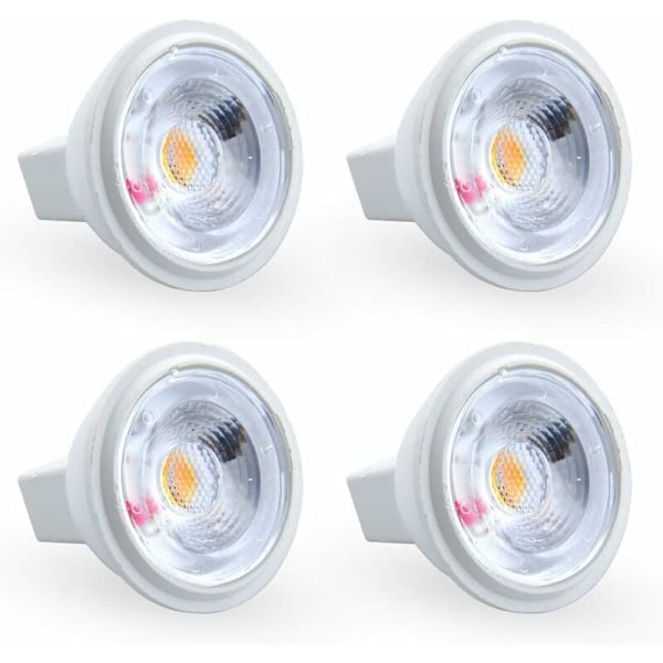 3W MR11 GU4 LED Bulb Cool White 6000K AC/DC 12V Equivalent to 35W Halogen Bulb Perfect for home, office, store, supermarket, bars, cafe, exhibition,