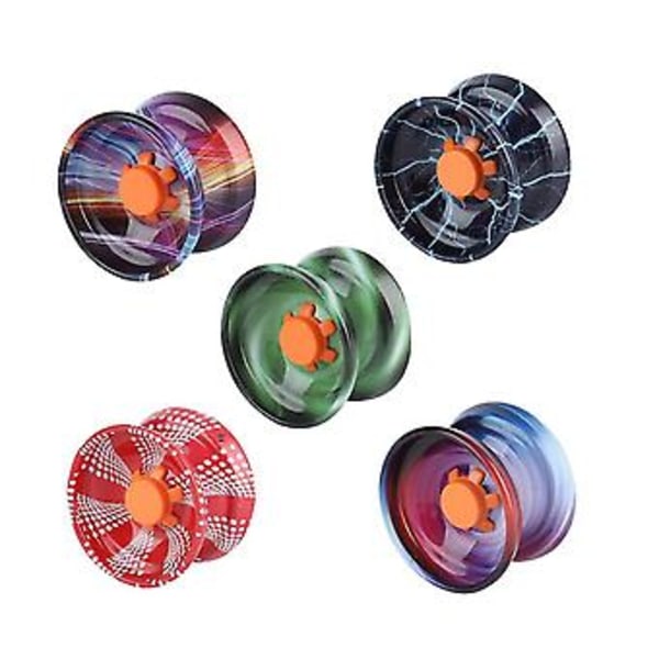 5 stk. Legering Responsiv Yoyo Baller Fargerik Responsiv Ball Metall Nybegynner Snortriks Ball For Begi