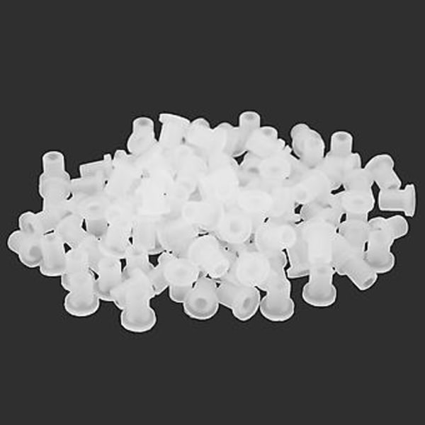 100 stk. Rør Gummi Hul Indsats Prop Patron Albue Stopper Fitting