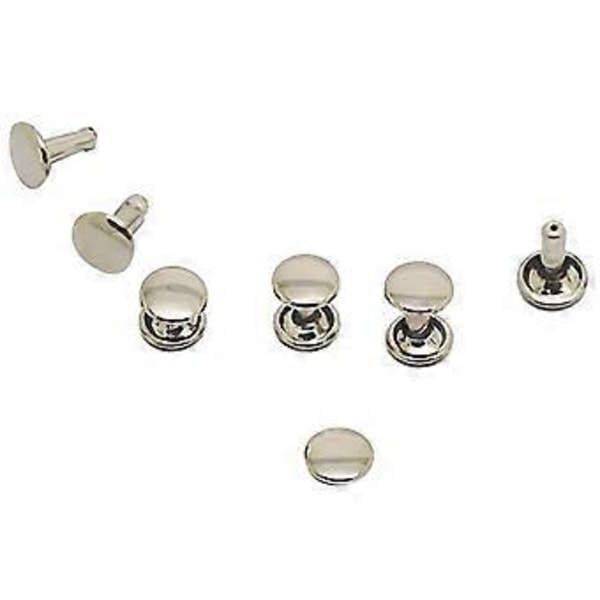 100 st DIY Nitar Metallplatta - Silver