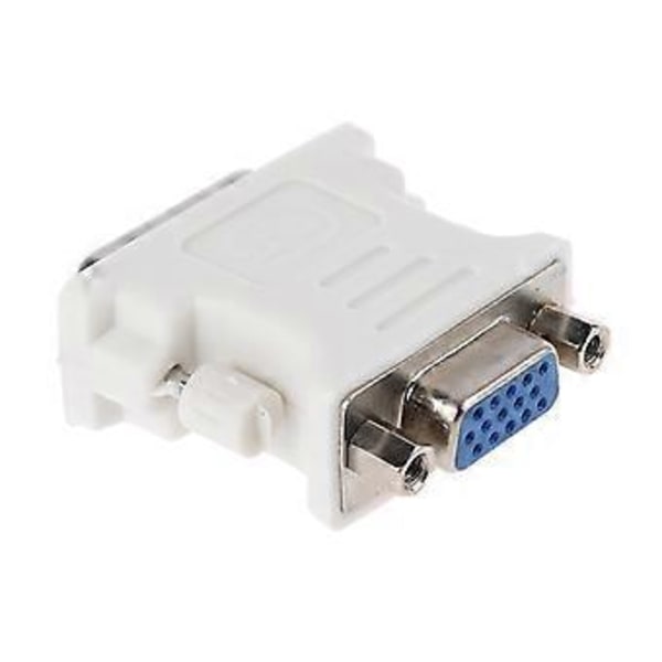DVI till VGA Adapterkabel Hane till Hona DVI 15 Pin till VGA Konverter Adapter för HDTV Monitor Dator PC Laptop Adapter