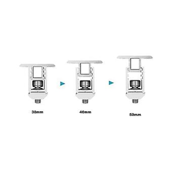 12 Set Solpanelmontering, PV Panel Fäste Takfäste För Säkring av 30mm-50mm Tjock S