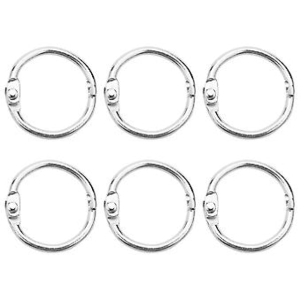 100 st 25 mm Lösbladsringar Nyckelringar Ringar Pärmringar För Scrap//hantverk