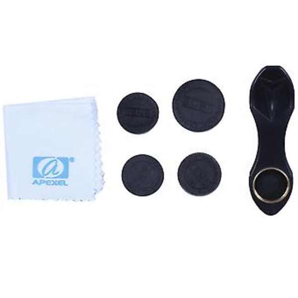 Universell Clip 5 I 1 Kameralins Kit För Smartphones Linser Fisheye Makro Bred Teleskoplins