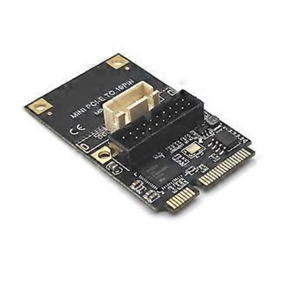 Mini PCIE til 19Pin 2Port USB3.0 Adapter Udvidelseskort Riser Mini PCI Express til USB 3.0 5Gbps Konverterkort