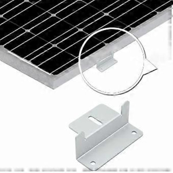 4 st Aluminiumlegering Z Form Fästen Solpanel Monteringsfästen Set