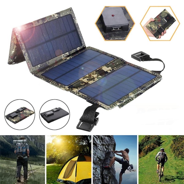 Utomhus solpanel laddare - Lätt bärbar hopfällbar laddare - Vattentät design