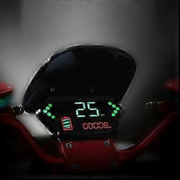 48v / 60v Cykel LCD Display Mätare Kompatibel Med Elcykel