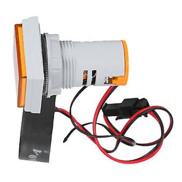 AD16-22VAT Gul Universell Signalindikator, 60-500VAC, 3-Display Temperatur Fyrkantig Lamplampa, Strömövervakning & Spänningsdetektering
