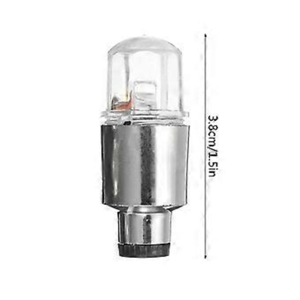 4 st LED Vattentäta Bilhjul Däck Dekoration Däckluft för Ventilskaftslampa
