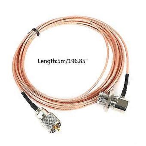 5 Meter Sc316 Koaksialkabel Pl-259 So-239 Walkie Talkie Antenne Konnektorledning
