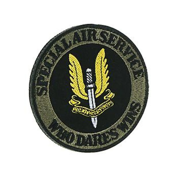 Paintball Armbindel Applikation Broderi Special Air Service Broderad SAS Patch