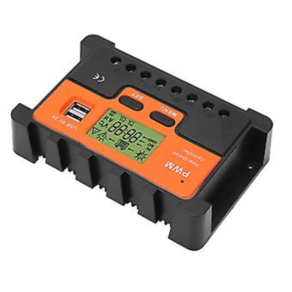 V Solar Charge Controller, PWM Solar Controller 12V/24V VPWM Solar Controller Stilfuld og Moderne