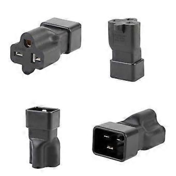 IEC320 C20 Han til Nema 6-15/20R Hun Adapter Kedelstik 3-ben Konnektorer