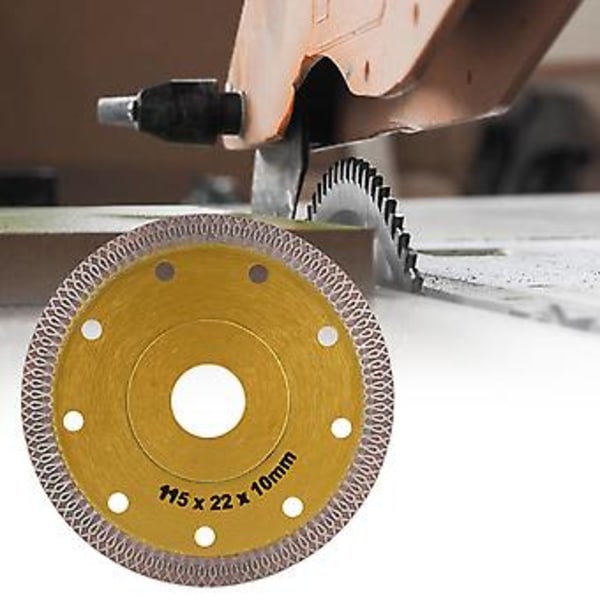 Timanttinen pyörösahanterä, kuumapuristettu leikkuulaikka keraamisille laatoille (115 mm)