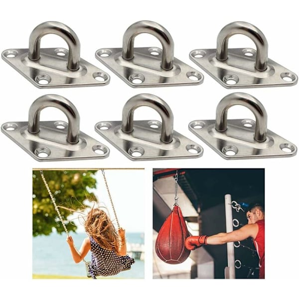 Ruostumattomasta teräksestä valmistettu veneen silmälevy, metallihaka, rengaslenkki, silmälevy, raskaan sarjan metalliset koukut, silmälevy, raskaan sarjan ruostumattomasta teräksestä valmistettu silmälevy