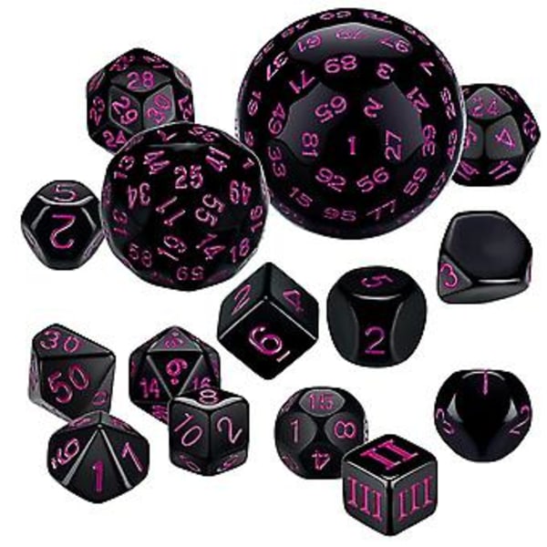 15 kpl Hedral Dnd Noppasarja D3-d100 Sphal Rpg Noppasarja Roolipöytäpeliin