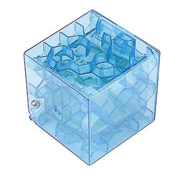 3D Cube Puzzle Penge Labyrint Bank Sparebøsse Møntsamling Etui Boks Sjovt Hjernespil