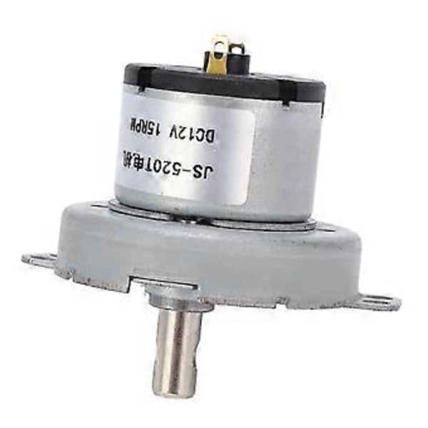 JS520T DC Växelmotor Tålig 12V 15RPM Växelreduceringsmotor för Elektroniska Produkter