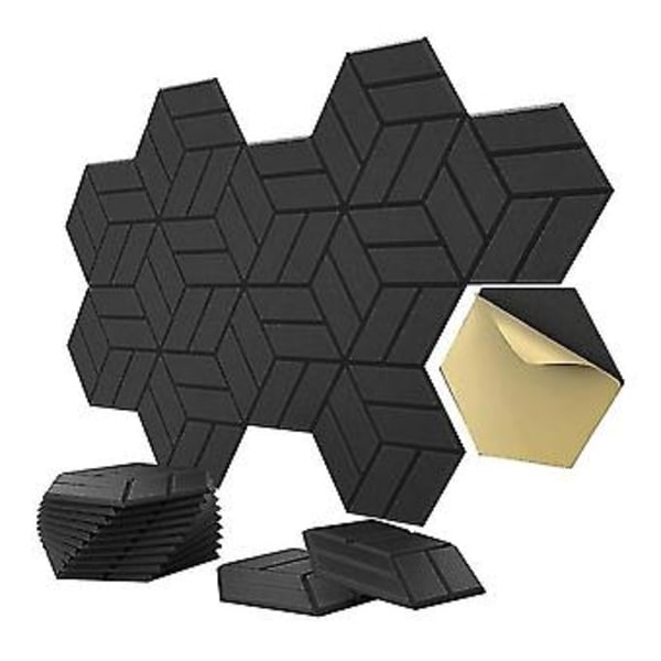 Självhäftande Akustikpaneler, hexagon Ljudisolerande Skumpaneler A