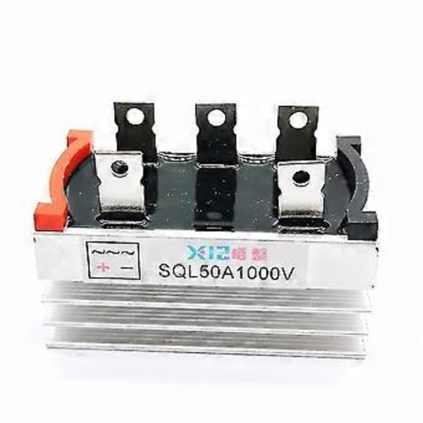 Elektronikkomponentkontakter sql 50a 1000v trefas brygglikriktare borstlös generator med kylfläns