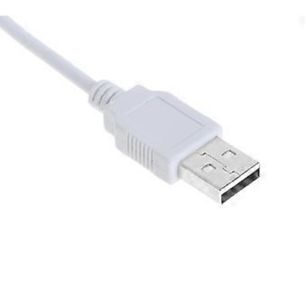 USB-kaapeli Uusi 28cm USB 2.0 A Uros - A Naaras Jatkojohto Valkoinen Kaapeli Wit