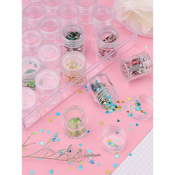 Transparent nagelborr pärla förvaringslåda - 30 rutnät diamantbroderi arrangör