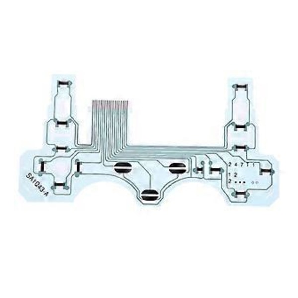 Ersättnings SA1Q43-A Kretskort PCB Ledande Film Knappsats Flex Ribbon Kabel Reparation för PS2 H Handkontroll
