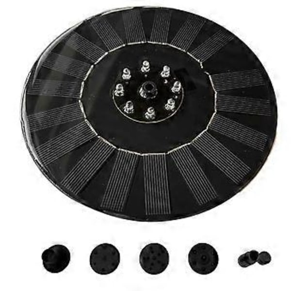 Damfontene 8 Lys Flytende Solcellefontene Hagevannfontene Bassengpanel Drevet Fontene Vannpumpe-C