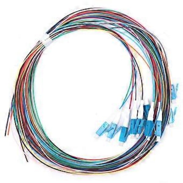 12-tråds fiberoptisk pigtail LC/UPC Single Mode Lavt innsettingstap 1,5m