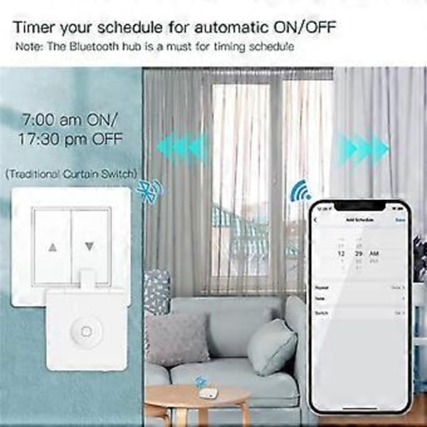 Fingerbot Knappetrykkere & Tuya Bluetooth Hub & Tilbehørssett, Oppgradert med Berøringskontroll, Fungerer med Smart Life App