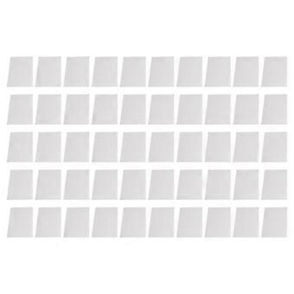 50 stk. arkbeskytter papirinnbinding matt A5 20 hull PP plast for presentasjon hvit