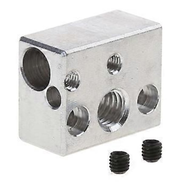 3D-skrivardelar V6 Värmeblock Aluminiumblock Till J-head Hotend Extruder Hotend Värmeblock Aluminium