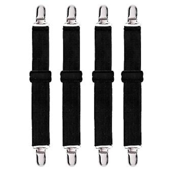 Justerbar kraftig seng (4 pak), Betræk Griber Stropper Holder Bånd Stropper Clips Fastgørelsesanordninger, B