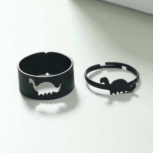 Hule dinosaur par åpen ringer sett dyr dinosaur knoke stablebare ringer