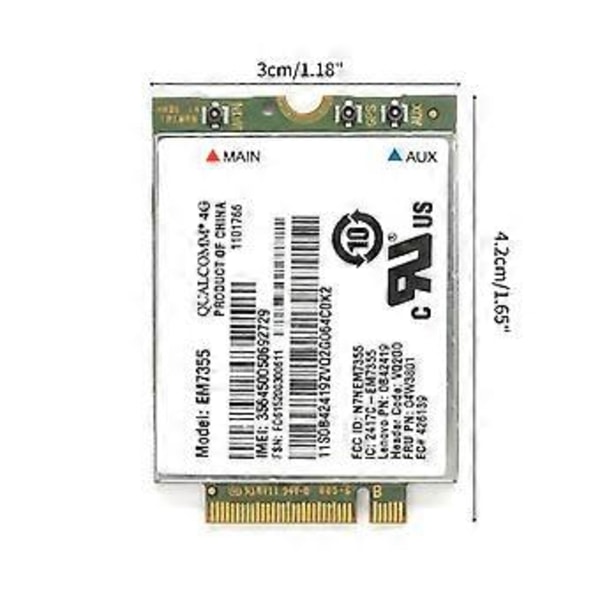 4G Modul Trådløs AirPrime EM7355 Gobi5000 WWAN Kort NGFF til ThinkPad L440 L540 ThinkPad T431s T440 T440s
