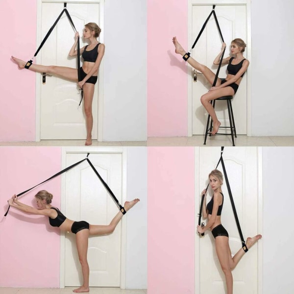 Balett Stretchband Elastisk Yogaband Stretchband Benstränare Justerbar för Dans Balett Mjuk Öppningsträning Gymträning Tensil