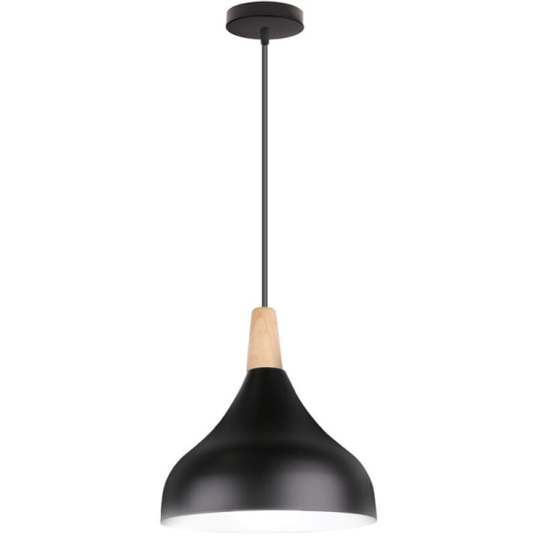 Modern enkel taklampa svart hängande lampa inomhus ljuskrona