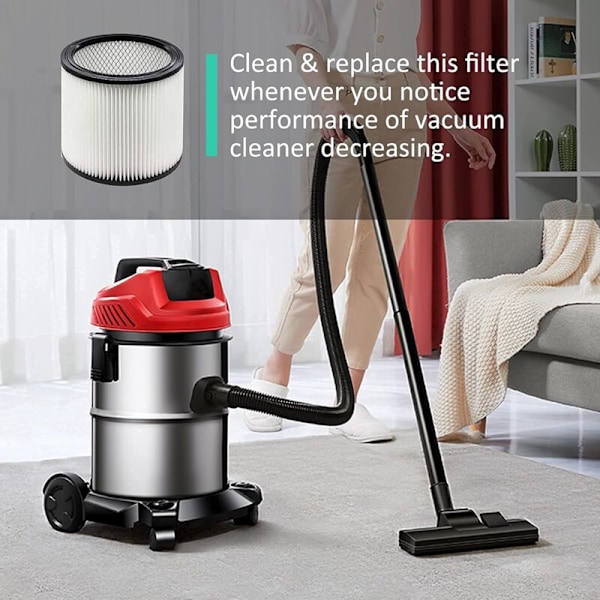 Vaihdettava suodatin Shop Vac -suodattimille 90304 9030400 903-04 90350 Sopii useimpiin Shop-Vac märkä-/kuivaimureihin 5 gallonaa ja enemmän, pestävä, uudelleenkäytettävä, helppo